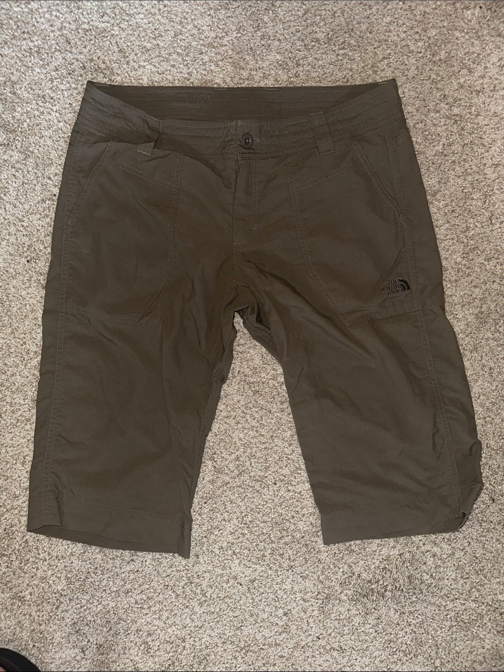 The North Face Women’s Olive Brown Hybrid Hiking Shorts